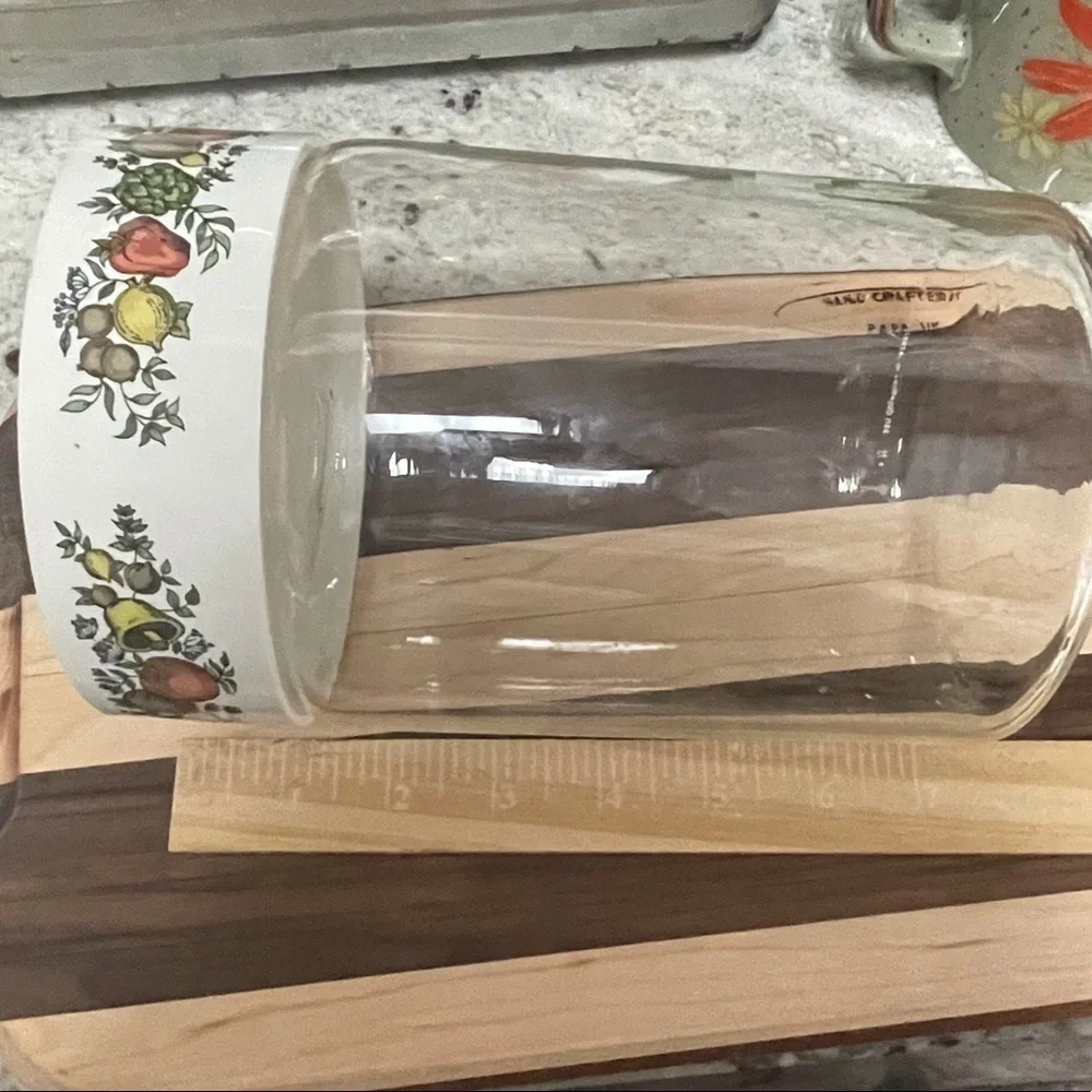 VINTAGE Spice of Life Glass Canister